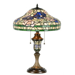 Stolní lampa Tiffany Destini - 46x60 cm E27/max 2x60W