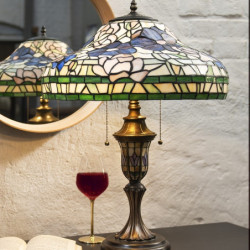 Stolní lampa Tiffany Destini - 46x60 cm E27/max 2x60W
