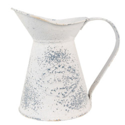 Béžový dekorační plechový džbán Fun Antique - 17*11*17 cm
