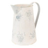 Béžový antik dekorační plechový džbán Fun Antique  - 22*14*21 cm