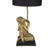 Černo-zlatá stolní lampa Buddha gold - Ø 26*54 cm E27/max 1*60W