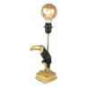Zlato-černá noha stolní lampy Toucan gold - 14*10*31 cm