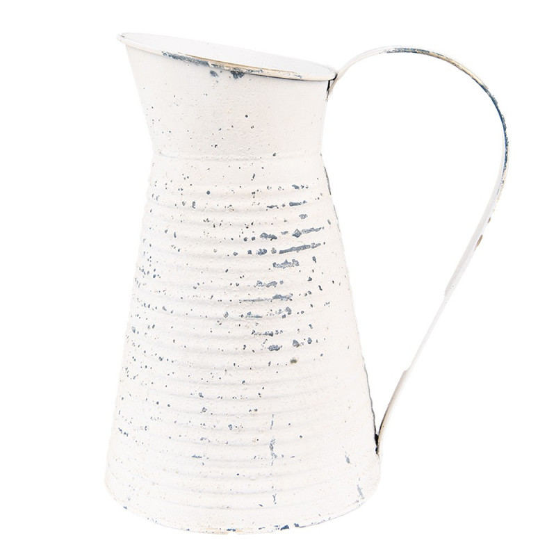 Béžový dekorační plechový džbán Fun Antique - 20*15*24 cm