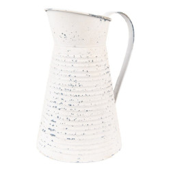 Béžový dekorační plechový džbán Fun Antique - 20*15*24 cm