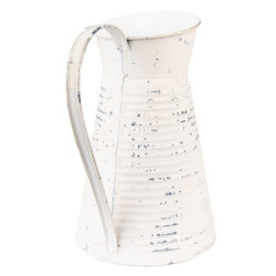 Béžový dekorační plechový džbán Fun Antique - 20*15*24 cm