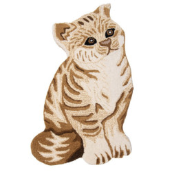 Vlněný kusový koberec ve tvaru kočičky Cat - 60*90*2 cm