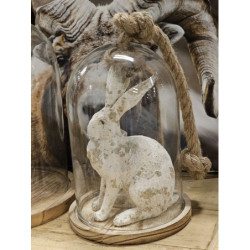 Dřevěný podnos se skleněným krytem - 19*17*28 cm