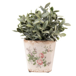 Keramický obal na květináč s růžemi Rossia S - 13*13*12 cm