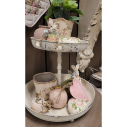 Keramický obal na květináč s růžemi Rossia S - 13*13*12 cm