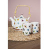 Porcelánová konvička se sítkem motýlci - Ø 14*14 cm / 0,7L