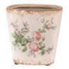 Keramický obal na květináč s růžemi Rossia S - 13*13*12 cm