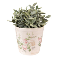 Keramický obal na květináč s růžemi Rossia L - Ø17*16 cm
