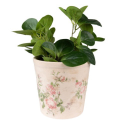 Keramický obal na květináč s růžemi Rossia M - Ø15*14 cm