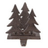 Hnědý litinový háček na punčochu ve tvaru stromku - 13*12*16 cm