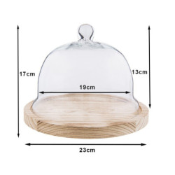 Podnos na potraviny s poklopem - 	Ø 23*17 cm
