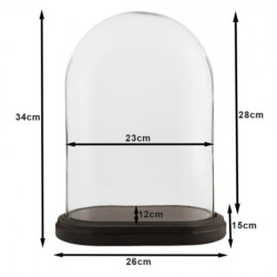 Podnos s poklopem na potraviny/dekorace - 26*15*33 cm