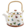 Porcelánová konvička se sítkem motýlci - Ø 14*14 cm / 0,7L