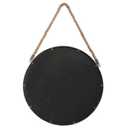 Kulaté kovové zrcadlo s provazem - Ø 47*3cm