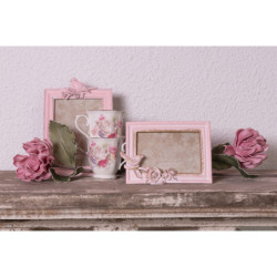 Porcelánový hrnek s květy -  Ø 12*9*10 cm
