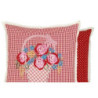 Povlak na polštář Flower Basket red s výšivkou - 40*40cm