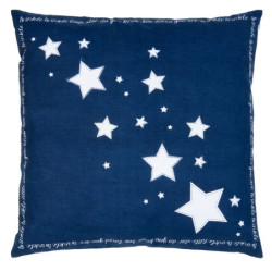 Modrý povlak na polštář Shining for you I - 50*50 cm