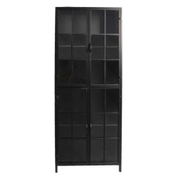 Kovová vitrína Black - 60*43*171 cm