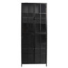 Kovová vitrína Black - 60*43*171 cm
