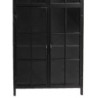Kovová vitrína Black - 60*43*171 cm
