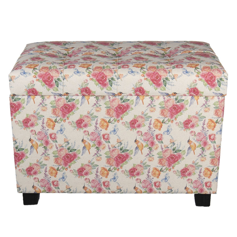 Květovaná stolička, taburet  Rose - 60*36*43 cm