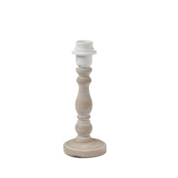 Přírodní dřevěná noha k lampě s patinou - Ø 10*26 cm