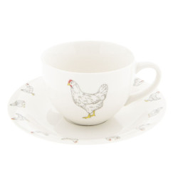 Šálek s podšálkem Lucky Chicken - 0,2l