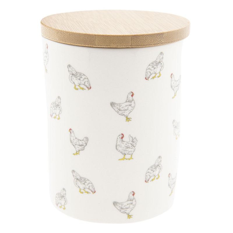 Keramická dóza Lucky Chicken - Ø 10*13 cm