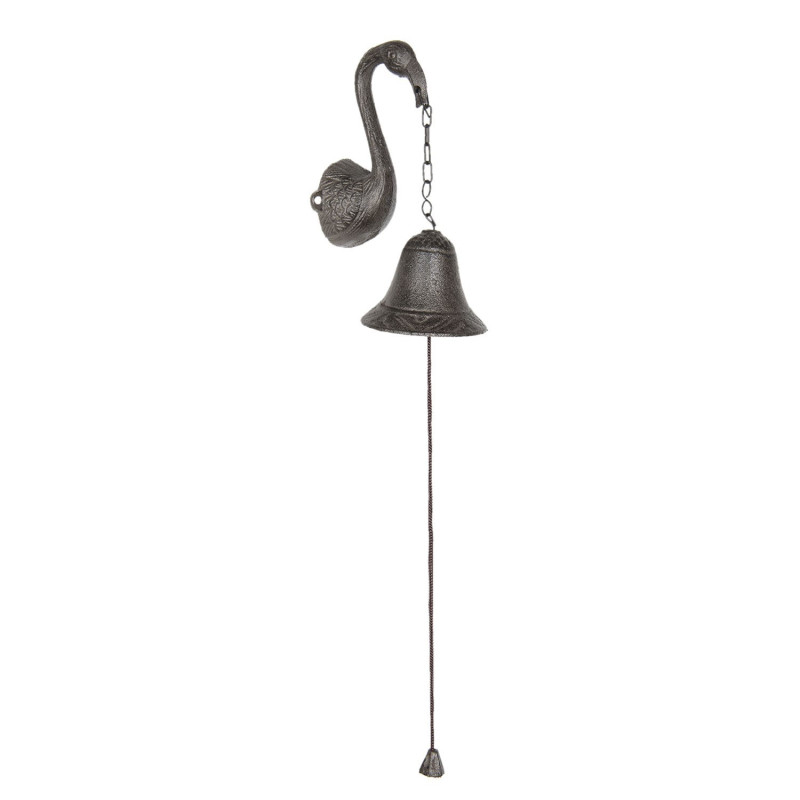 Litinový zvonek s plameňákem Flamingo - 9*9*17 cm