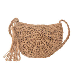 Hnědá půlkulatá kabelka Emmy- 24*19 cm