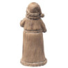 Hnědá dekorace Santa s lucernou - 11*9*24 cm