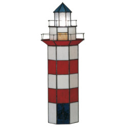 Lampa Tiffany Maják - 21*56 cm 2x E14 / max 25w