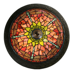 Stropní světlo Tiffany Cecile -  Ø 38*19 cm E14/max 2*40W