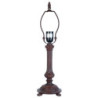 Hnědá zdobená noha k lampě Leesa -  Ø 16*47 cm