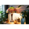 Tmavě hnědá zdobená noha k lampě Tiffany - Ø 17*60 cm / E27/40w