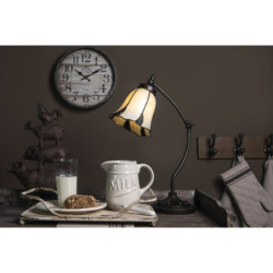 Stolní lampa Tiffany Veniq - Ø 15*46 cm 1x E14 / max 25w