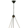 Kovový stropní držák lustru - 100 cm 3x E27 / Max 60W