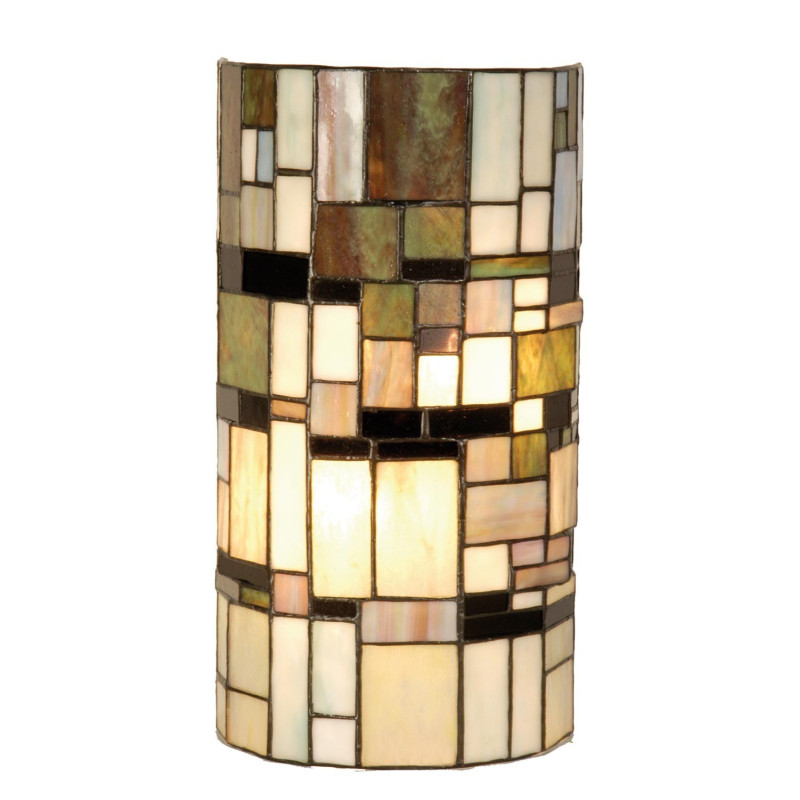Nástěnná lampa Tiffany Blocked - 20*11*36 cm 2x E14 / Max 40W