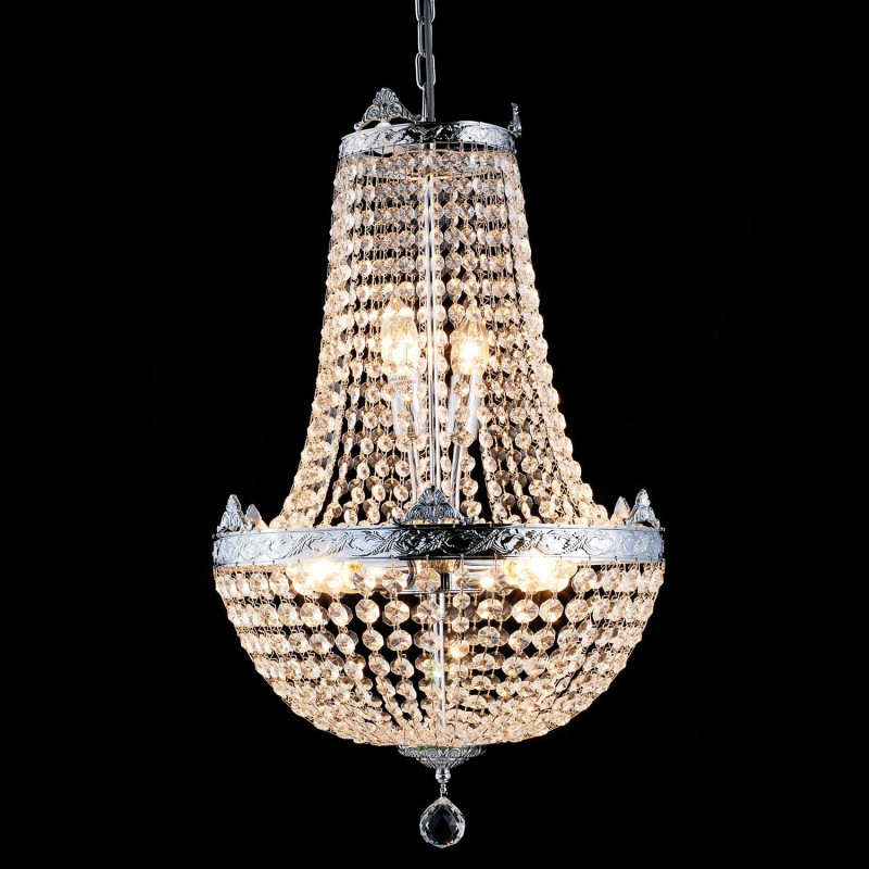 Křišťálový lustr Basile - Ø 40*70/184 cm E14/max 6*40W