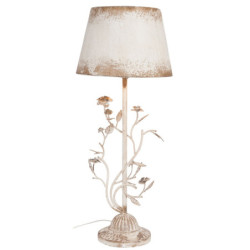 Vintage stolní lampa s růžemi -  Ø 33* 79 cm / E27/60W