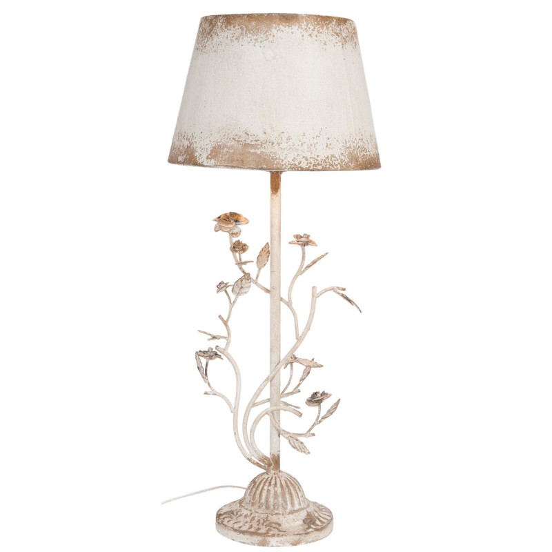 Vintage stolní lampa s růžemi -  Ø 33* 79 cm / E27/60W