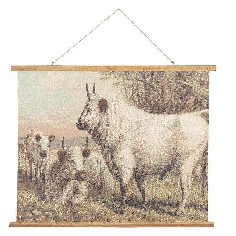 Nástěnný dekorativní plakát s krávami - 100*2*75 cm