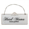 Plechová nástěnná cedule Mama Hotel - 21*15 cm