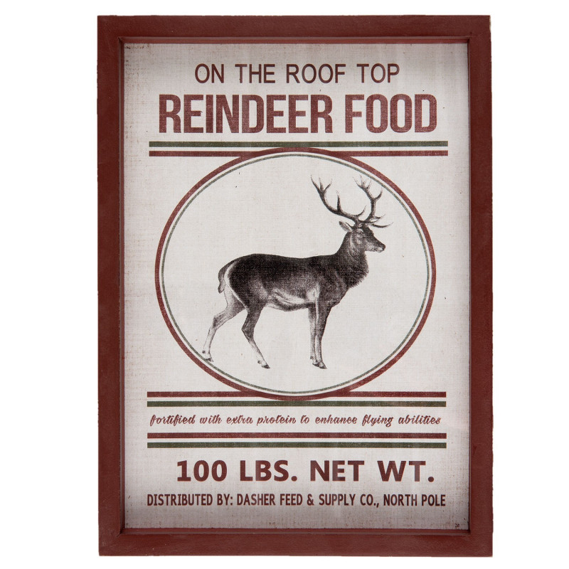 Obraz Jelen Reindeer food - 27*3*37 cm