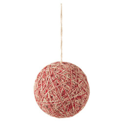 Textilní vánoční koule - Ø 12*12 cm