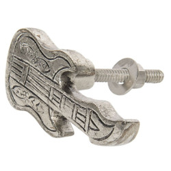 Nábytková kovová úchytka Kytara - 3*6 cm